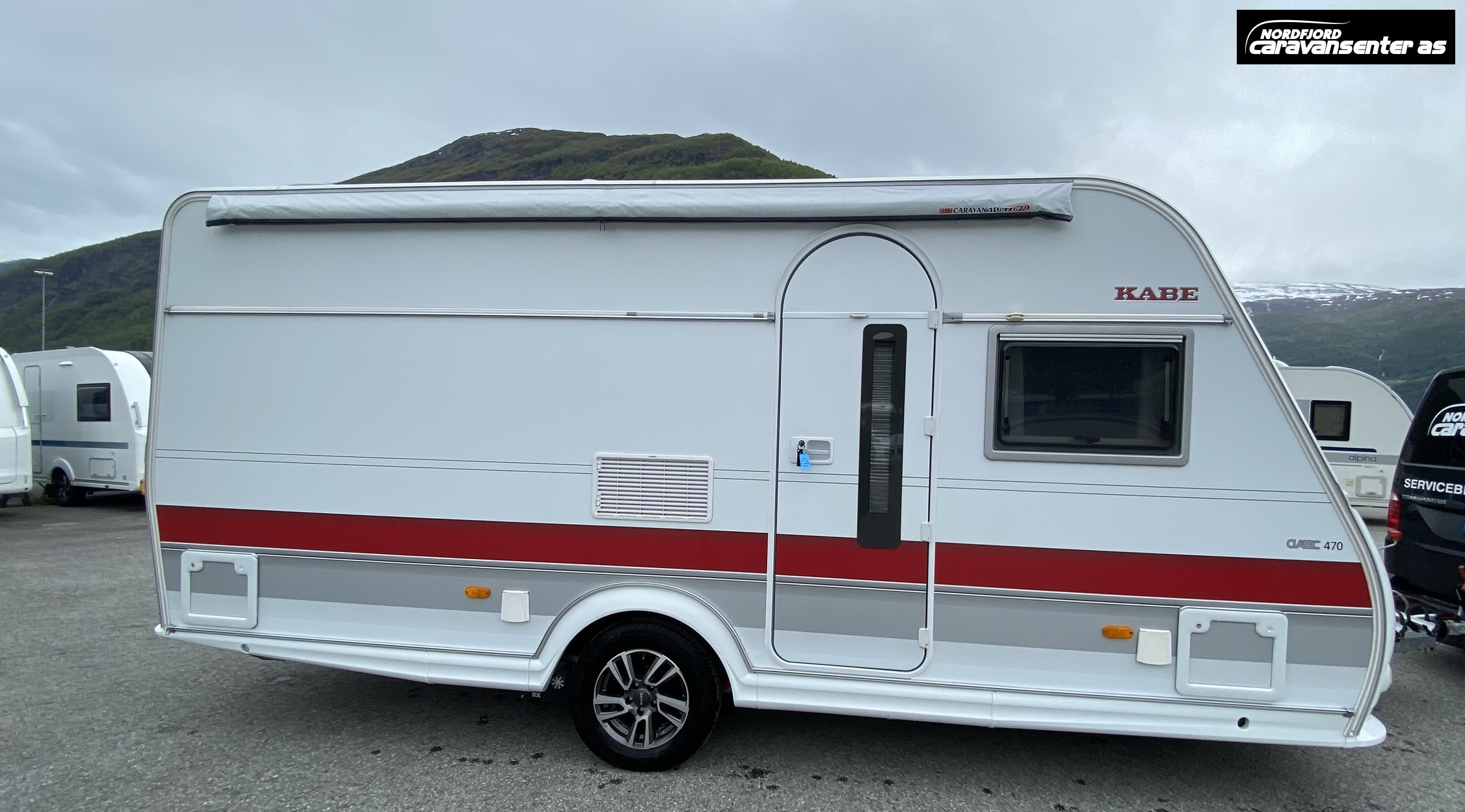 KABE CLASSIC 470 XL KS, med Posemarkise, mover og sykkelstativ - KABE