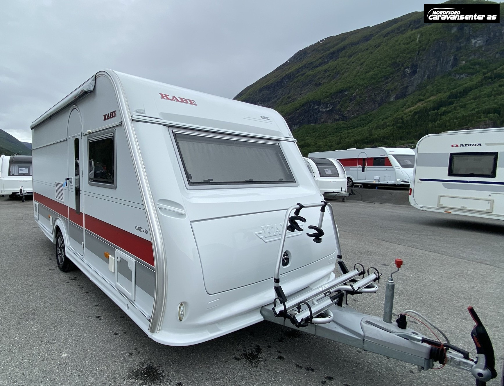 KABE CLASSIC 470 XL KS, med Posemarkise, mover og sykkelstativ - KABE